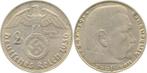 Duitsland 2 Reichsmark Hindenburg 1936j ss/vz, Timbres & Monnaies, Verzenden