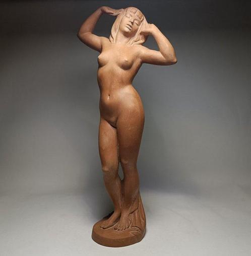 Kristóf Kelemen - Figuur - Art Deco Sensual Nude Lady -, Antiek en Kunst, Antiek | Glaswerk en Kristal
