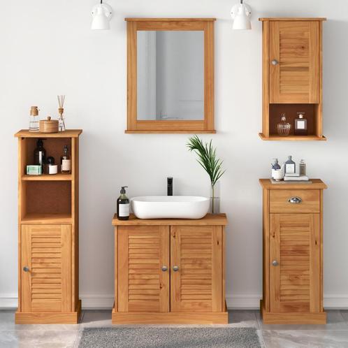 vidaXL Badkamermeubel Set met lade met plank 5 pcs, Huis en Inrichting, Badkamer | Badkamermeubels, Nieuw, Verzenden