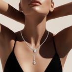 Halsketting - 18 karaat Witgoud, Geel goud - 10.21ct. tw., Nieuw