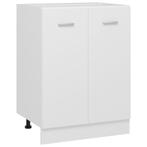 vidaXL Armoire de plancher Blanc 60x46x81,5 cm Bois, Verzenden