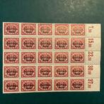 Empire allemand 1920 - Service : unité de 75 Pf avec cinq, Gestempeld