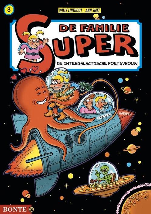 De intergalactische poetsvrouw / De Familie Super / 3, Boeken, Stripverhalen, Zo goed als nieuw, Verzenden