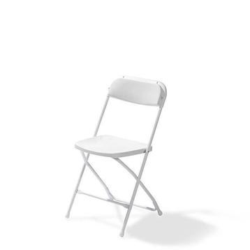 Chaise Pliante | Budget | Blanc| 3 Kg |550x440x(H)800 mm |Lo