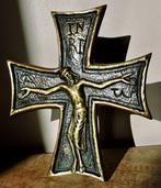 Max Le Verrier - Kruisbeeld - Art Deco - Gepatineerd brons -, Antiek en Kunst