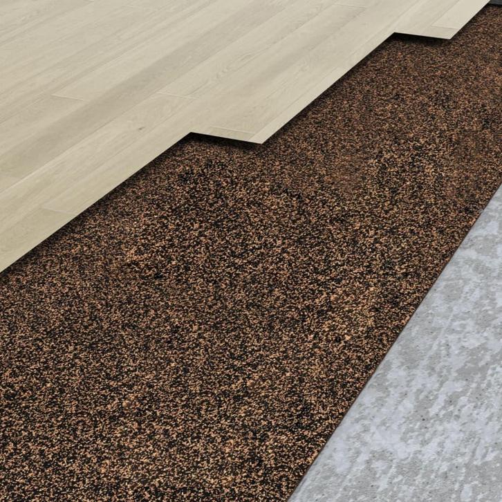 vidaXL Kurkrol 100x500 cm 5 mm rubber, Doe-het-zelf en Bouw, Isolatie en Afdichting, Nieuw, Verzenden