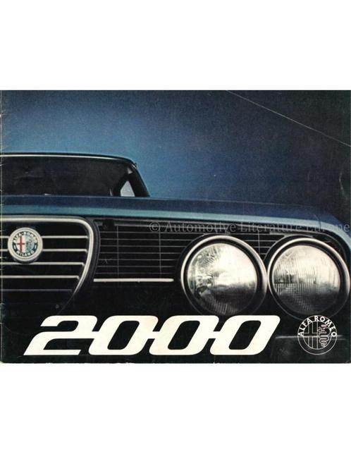 1973 ALFA ROMEO 2000 BERLINA BROCHURE NEDERLANDS, Boeken, Auto's | Folders en Tijdschriften, Ophalen of Verzenden