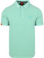 Superdry Polo Destroyed Groen maat Maat 52/54 (L) Heren, Kleding | Heren, Polo's, Maat 52/54 (L), Verzenden, Nieuw, Groen