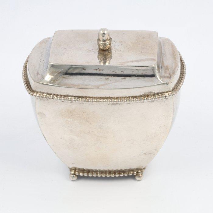 Gebroeders Seton - Theebus - Teacaddy - Doos - .833 zilver, Antiek en Kunst, Antiek | Zilver en Goud