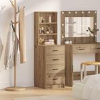 vidaXL Highboard artisanaal eikenkleurig 40 x 41 x 135 cm, Huis en Inrichting, Verzenden, Nieuw