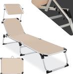 Tweedekans | tectake® Ligbed met Dak | Balkonligstoel van, Tuin en Terras, Ophalen of Verzenden, Nieuw