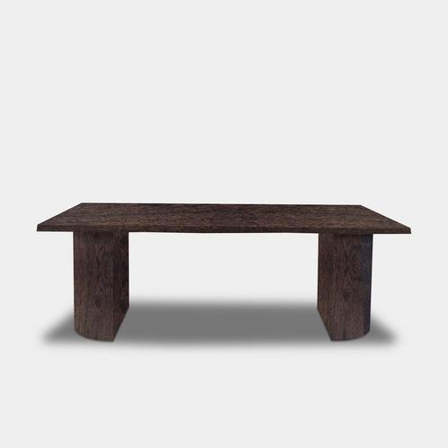 Tafel Boomstam Eikenhout  Half Rond  260x100, Huis en Inrichting, Tafels | Eettafels