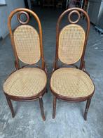 S L - stile thonet - Stoel (2) - Hout, Wiener gras - Stoel