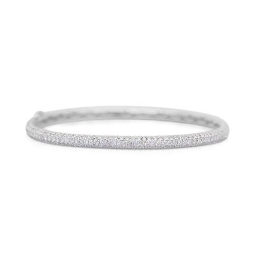 Armband - 18 karaat Witgoud -  3.95ct. tw. Diamant, Handtassen en Accessoires, Antieke sieraden