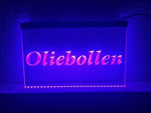 Oliebollen oliebol neon bord lamp LED verlichting reclame li, Huis en Inrichting, Lampen | Overige, Nieuw, Verzenden