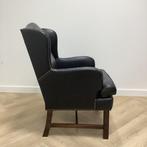 Tweedehands vintage Arne Norell leren fauteuil, zwart, Huis en Inrichting, Fauteuils, Gebruikt