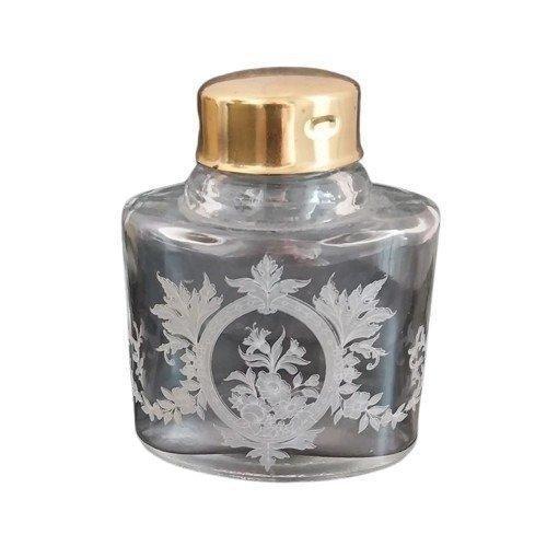 French Epoque antique engraved perfume bottle ca. 1930 -, Antiek en Kunst, Curiosa en Brocante