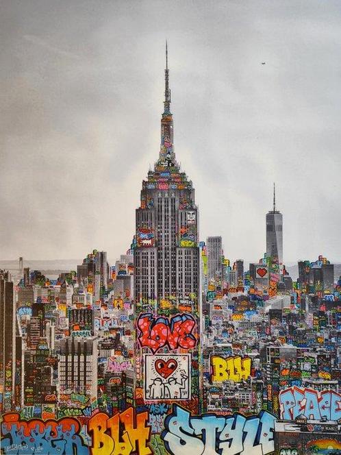 BLACH - New York Love Keith Haring and Other, Antiquités & Art, Art | Peinture | Moderne