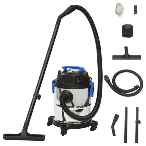 vidaXL Nat- en droogzuiger 1200 W 20 L zilverkleurig, Elektronische apparatuur, Stofzuigers, Nieuw, Verzenden