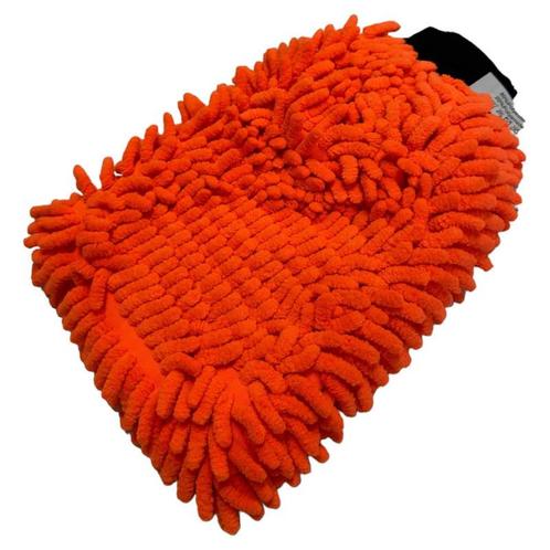 Auto washandschoen chenille oranje, Auto-onderdelen, Carrosserie