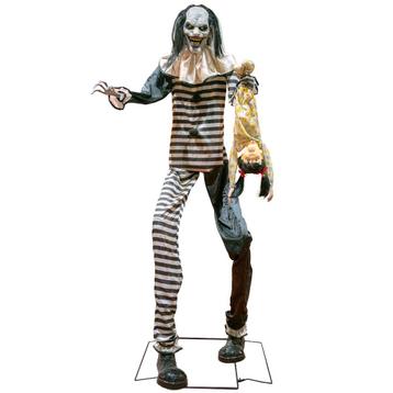 Halloween Decoratie Sinister Clown 240 Cm Animatronic beschikbaar voor biedingen
