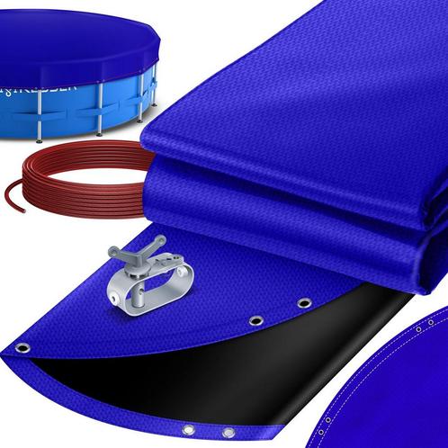 KESSER® Zwembad zonnezeil - Afdekzeil - Ø488cm - Blauw, Huis en Inrichting, Woonaccessoires | Overige, Verzenden