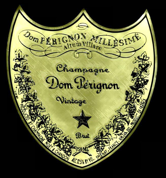 Tribute to Dom Perignon Champagne - Barreclame - Reclamebord, Verzamelen, Wijnen