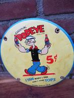 Emaille reclamebord Popeye drink - Plaque émaillée - Émail