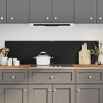 vidaXL Spatschermen keuken 2 st 80x60 cm gehard glas zwart, Verzenden