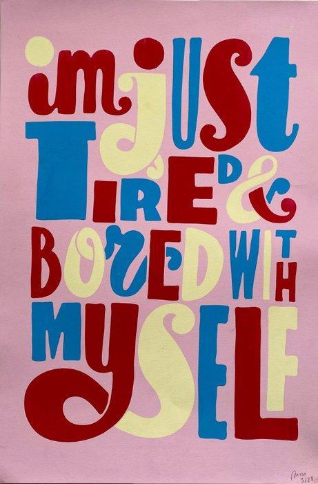Parra (1976) - Im just tired & bored with myself, Antiek en Kunst, Kunst | Schilderijen | Modern