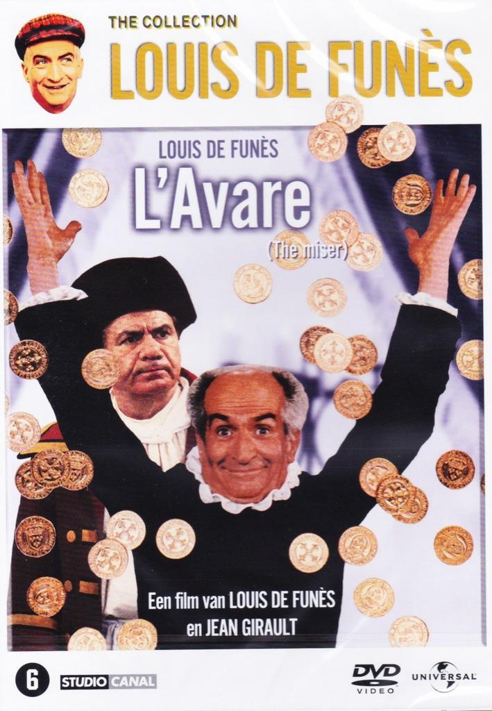 Louis de Funes - LAvare op DVD, Cd's en Dvd's, Dvd's | Komedie, Nieuw in verpakking, Verzenden