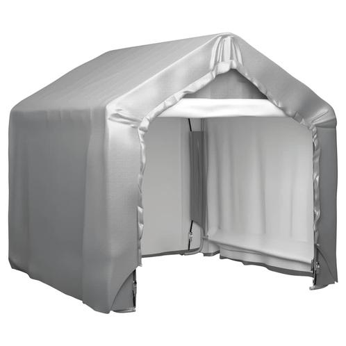 vidaXL Opslagtent 180x180 cm gegalvaniseerd staal grijs, Tuin en Terras, Tuinhuizen, Nieuw, Verzenden