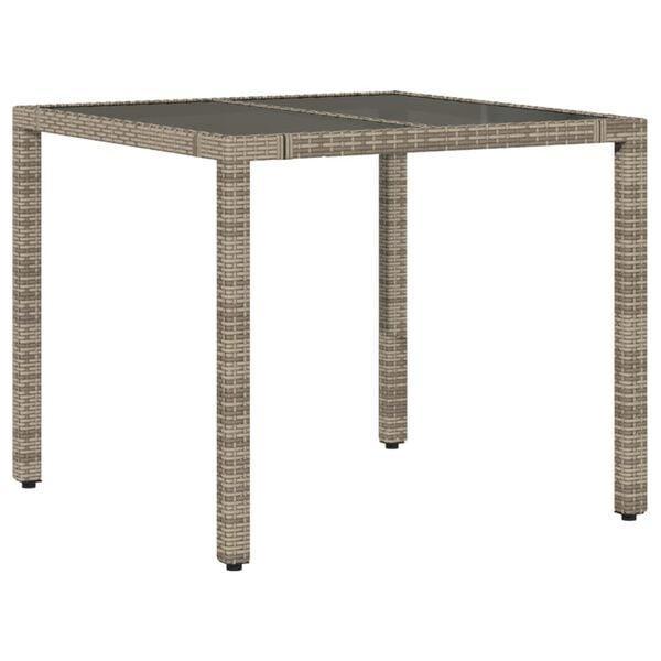 Poly rattan tuintafel grijs | Retour Deal | 42% korting!, Jardin & Terrasse, Tables de jardin, Envoi