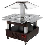 Gekoeld Buffet | GOURMET LINE | Hout/RVS | 4x 1/1 GN |, Verzenden, Nieuw in verpakking