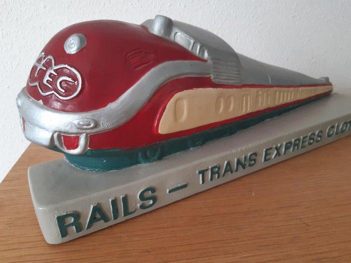 sculptuur, Trans Europ Express - 16 cm - Gips, Antiquités & Art, Curiosités & Brocante