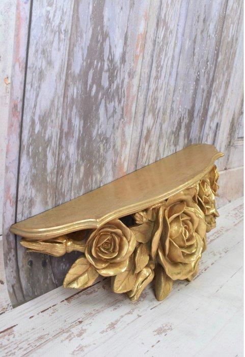 Étagère - Étagère console baroque vintage en or rose - Bois, Antiek en Kunst, Curiosa en Brocante
