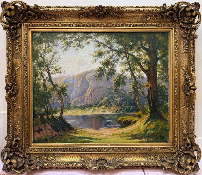 Jean Dufour (1915) - Vézère baignant dans le Soleil, Antiek en Kunst, Kunst | Schilderijen | Klassiek