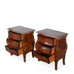 Nachtkastje - Stijl Louis XV - Hout, Marmer