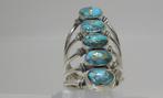 Turquoise Ring - Hoogte: 40 mm - Breedte: 25 mm- 10.5 g -