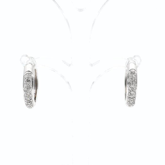 Boucles doreilles - 18 carats Or blanc - Diamant, Bijoux, Sacs & Beauté, Boucles d'oreilles