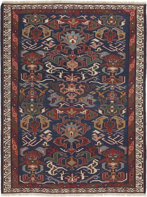 Kelim Russische Schirwan Kelim - Kelim - 197 cm - 147 cm, Huis en Inrichting, Stoffering | Tapijten en Vloerkleden