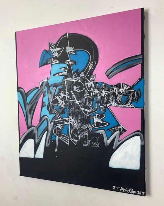 Jim Nagoya - Le Danseur Blau, Antiek en Kunst, Kunst | Schilderijen | Modern