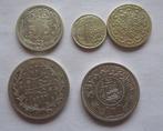 Égypte, Ottoman, Arabie saoudite. Lot of 5 silver coins:, Postzegels en Munten