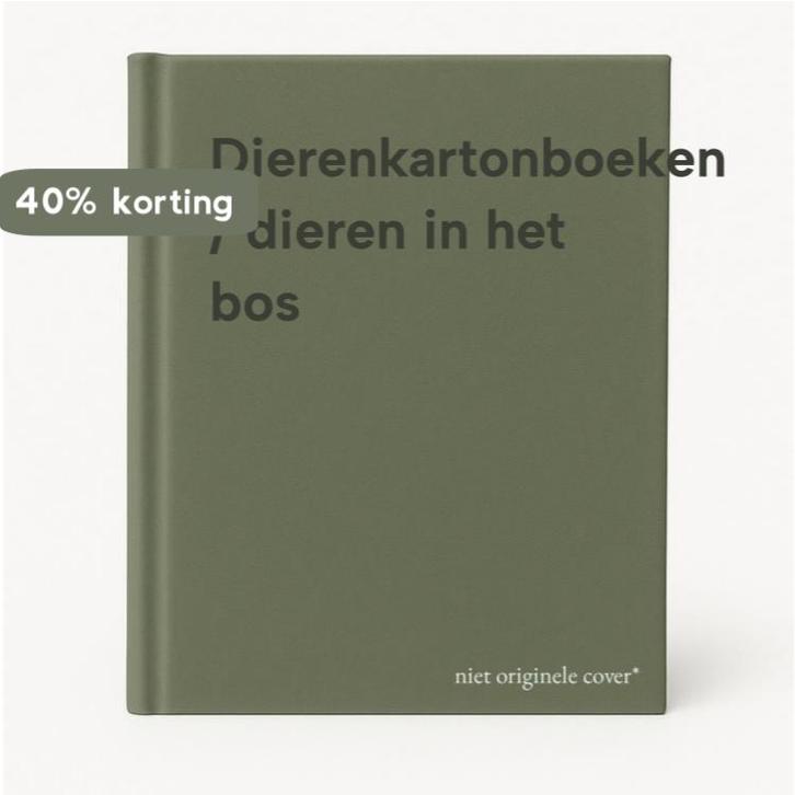 Dierenkartonboeken / dieren in het bos 9789037450736, Boeken, Kinderboeken | Kleuters, Gelezen, Verzenden