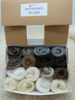 Lontwol Naturel-box De Luxe, Hobby & Loisirs créatifs, Spinwol, Verzenden