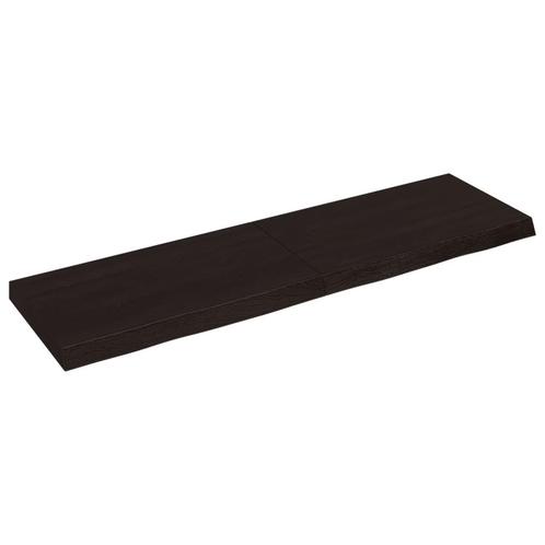 vidaXL Wandschap behandeld massief eikenhout donkerbruin, Huis en Inrichting, Kasten | Wandmeubels, Nieuw, Verzenden