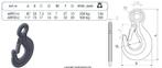 Hefhaak metaal met veiligheidsclip - 90mm - 250kg, Verzenden, Nieuw