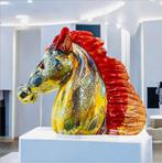 Filippo Maso - Sculpture, Testa di cavallo - 15 cm - Verre