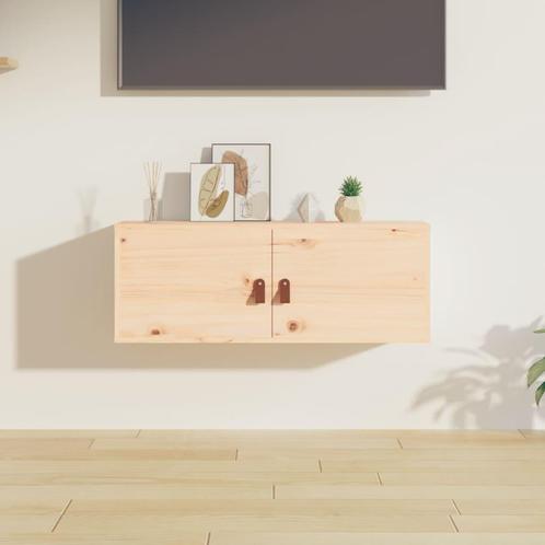 vidaXL Wandkast 80x30x30 cm massief grenenhout, Huis en Inrichting, Kasten | Wandmeubels, Nieuw, Verzenden