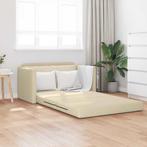 vidaXL Ligbed Sofa 2-in-1 Crème 124x71x78 cm Stof, Huis en Inrichting, Verzenden, Nieuw